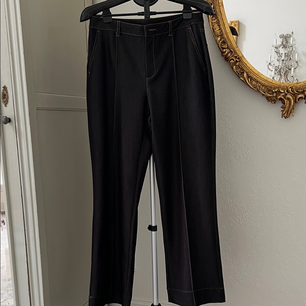 Zara Front Seam Super Soft Wide Leg Pants - Picture 1 of 8